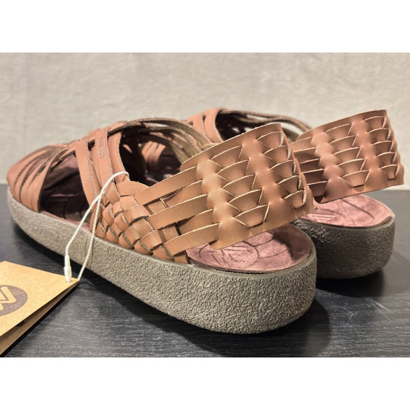 MALIBU SANDALS Canyon Vegan Leather Rubber Bison Brown Men's Size 12 - Picture 7 of 10